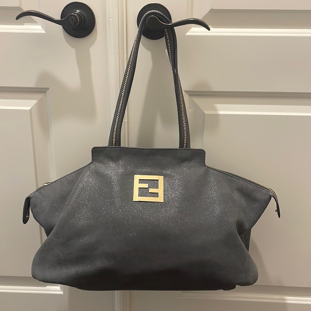 Fendi grey tote bag